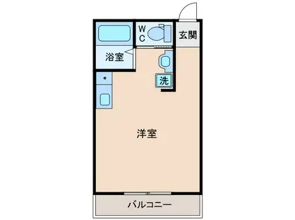 グランメール新大阪(ワンルーム/2階)の間取り写真