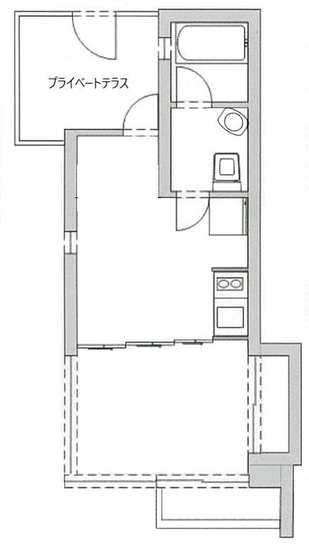 TERRACE YOSHITUNE(1K/3階)の間取り写真