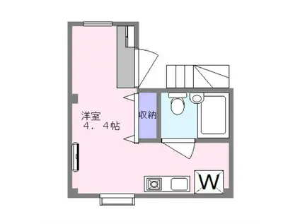 メゾンド・ヌーヌー(ワンルーム/3階)の間取り写真