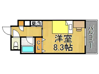 レジェンダリー甲子園(1K/4階)の間取り写真