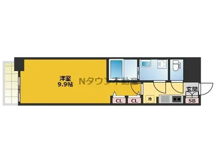 S-RESIDENCE大曽根駅前(1K/7階)の間取り写真