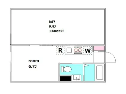 FERIO南蒲田(1SK/5階)の間取り写真