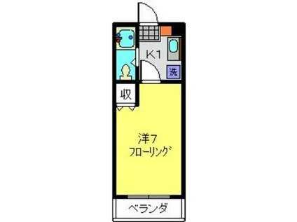 エスポワール綱島(1K/3階)の間取り写真