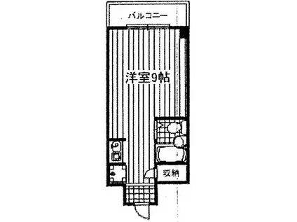 第15サンライズイトウ(1K/3階)の間取り写真