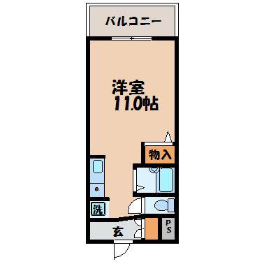 フォーサイト千歳(ワンルーム/4階)の間取り写真