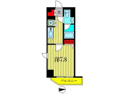 AXAS押上(1K/4階)の間取り写真