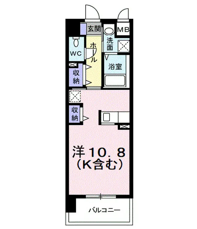 アベニール国立 3階階 間取り