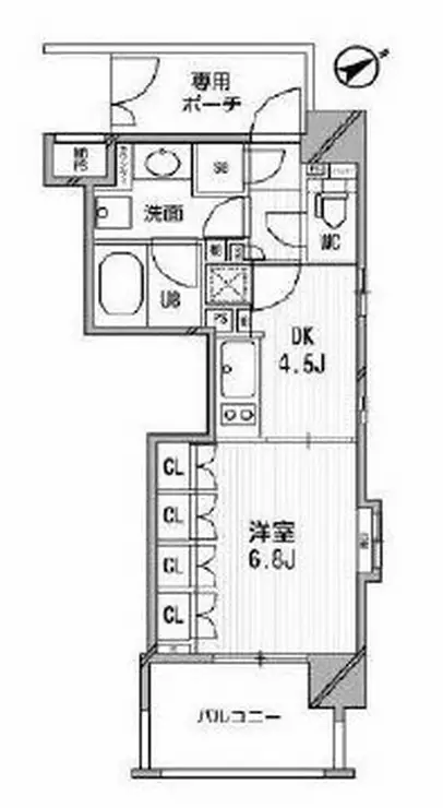 ライオンズシティ白金高輪 8階階 間取り