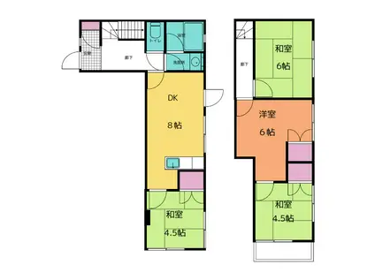 タナカハイツ(4DK/1階)の間取り写真
