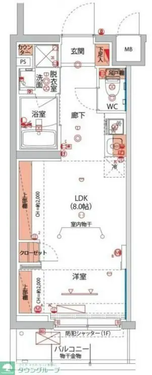 ベルグレードSI 3階階 間取り