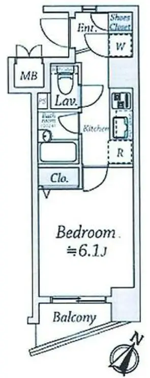 パレステュディオ渋谷WEST 12階階 間取り