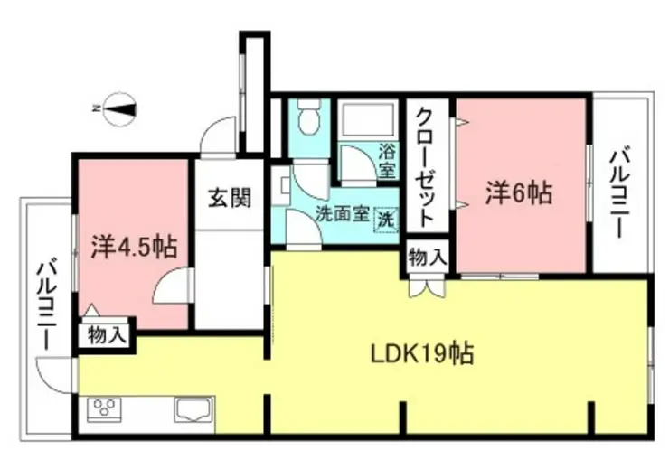 コーポレート川崎京町 2階階 間取り