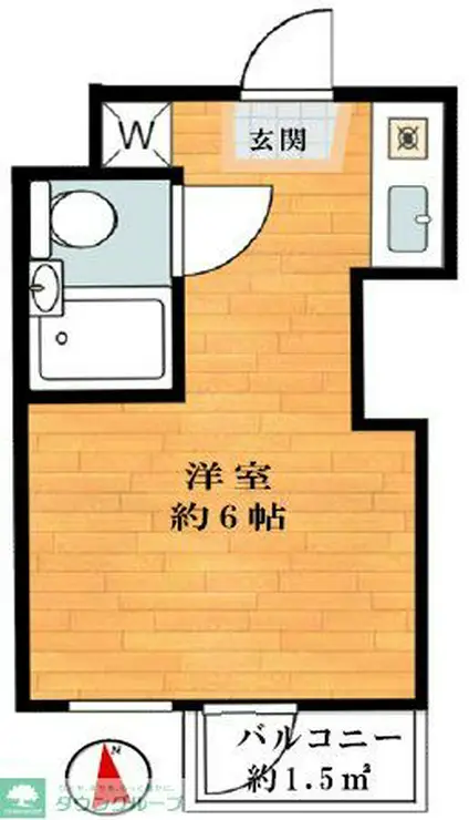 扶桑ハイツ経堂 1階階 間取り