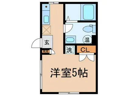 レガリア新丸子(ワンルーム/2階)の間取り写真