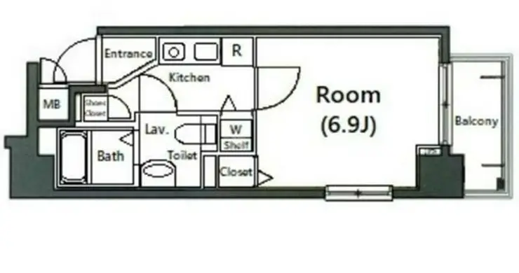ガーラ東日本橋 2階階 間取り