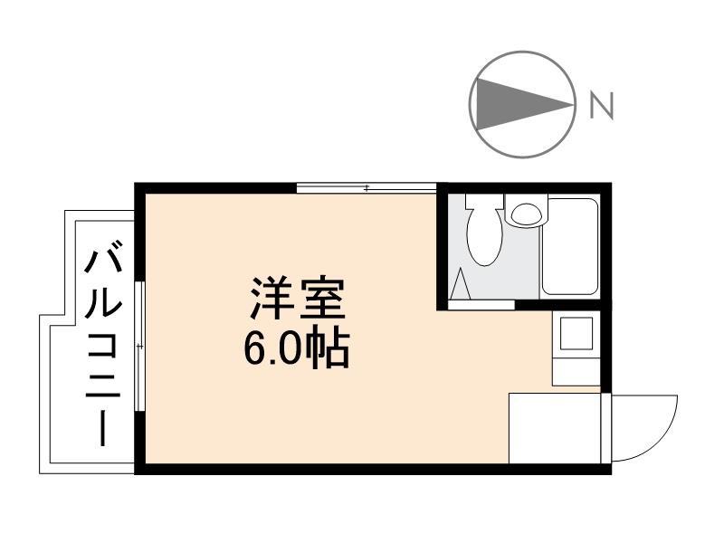 岩本ビル(1K/4階)の間取り写真