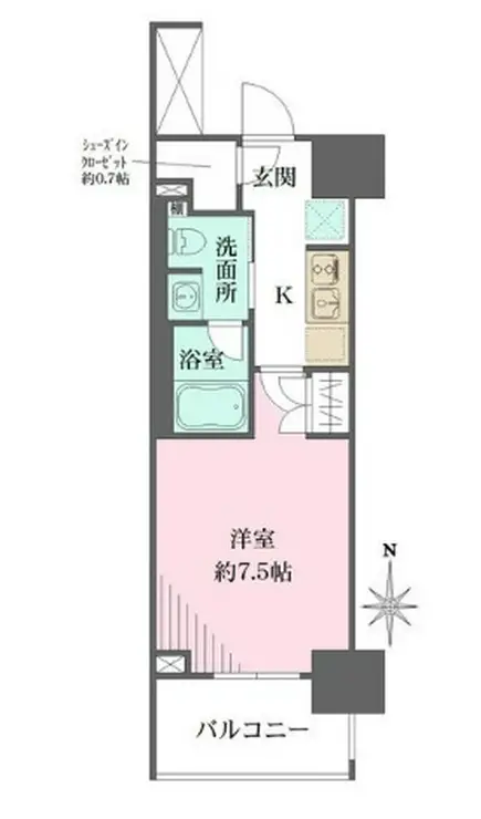 ザ・パークワンズ芝公園 11階階 間取り