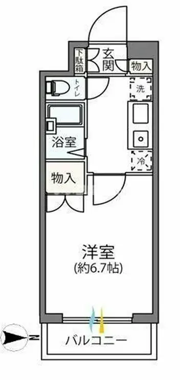 フレンズえびなアネックス 4階階 間取り