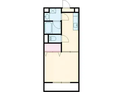 SUNFAIRY(1DK/3階)の間取り写真