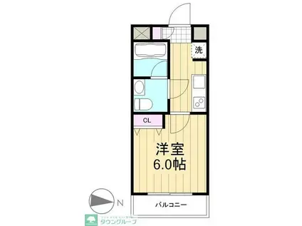 AZESTお花茶屋IV(1K/5階)の間取り写真