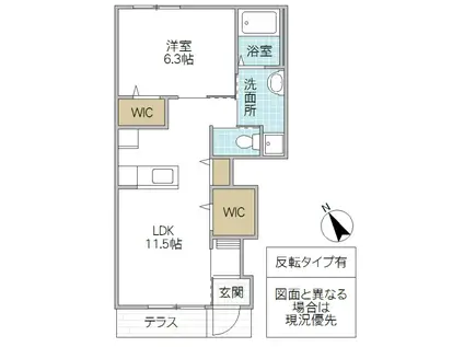 DREAM HOUSE(1LDK/1階)の間取り写真