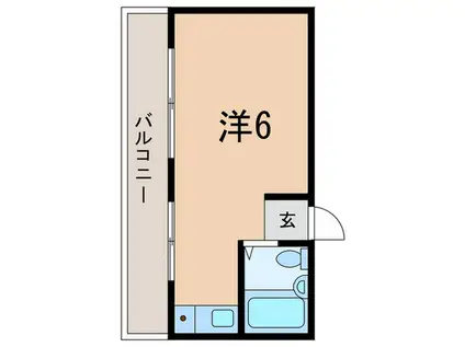 シャトーすずらんII(ワンルーム/3階)の間取り写真