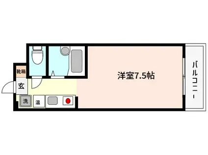 PETALUMA(1K/2階)の間取り写真