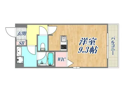 LE CINQ 尼崎東(ワンルーム/3階)の間取り写真