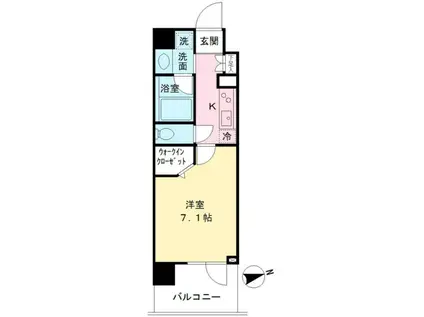 MODIER YOYOGI(1K/5階)の間取り写真