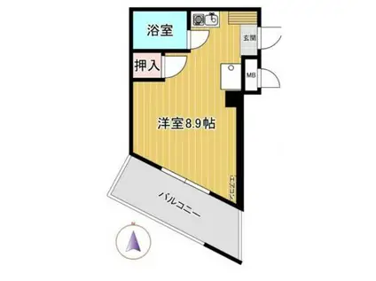 サンパレス西荻パートII(ワンルーム/4階)の間取り写真