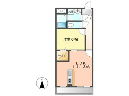 ファインライズII(1LDK/3階)の間取り写真