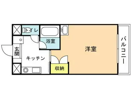 リラ中井町(1K/2階)の間取り写真