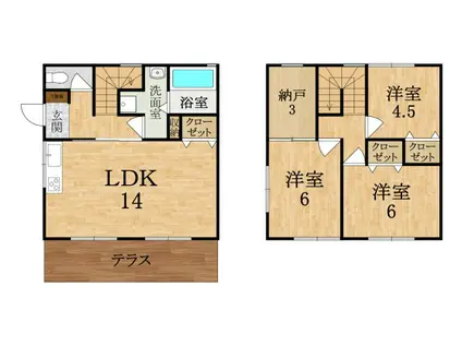 サニーハウス神宮前(3SLDK/1階)の間取り写真