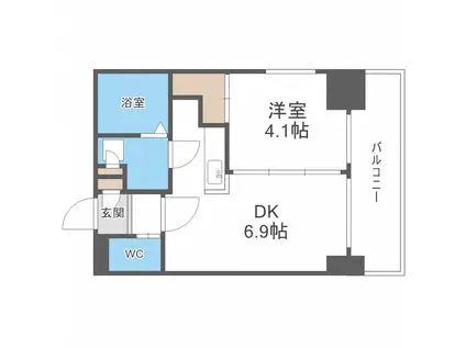 小泉マンションMEM19(1LDK/4階)の間取り写真