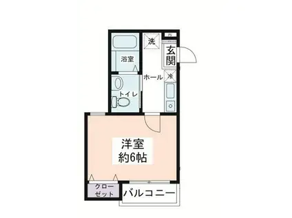 S-CENTER.BUILD III(1K/3階)の間取り写真