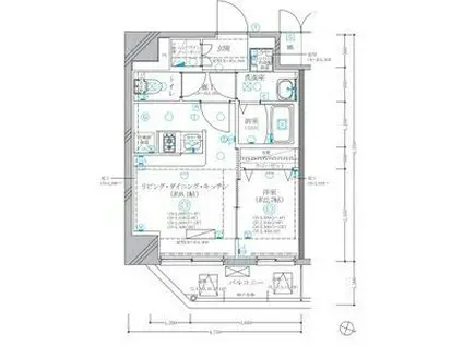 ディアレイシャス東別院IV(1LDK/5階)の間取り写真