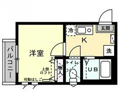 フォレストパーク上星川II(ワンルーム/2階)の間取り写真