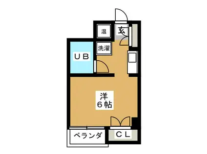 第3浅賀ビル(1K/6階)の間取り写真