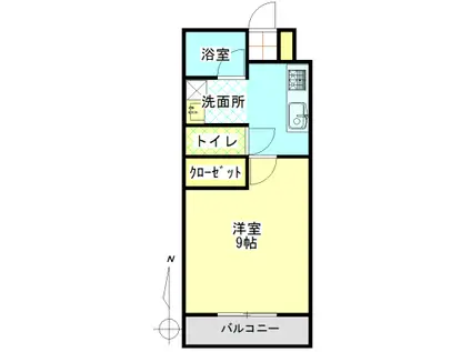 ファルコーネ(1K/1階)の間取り写真