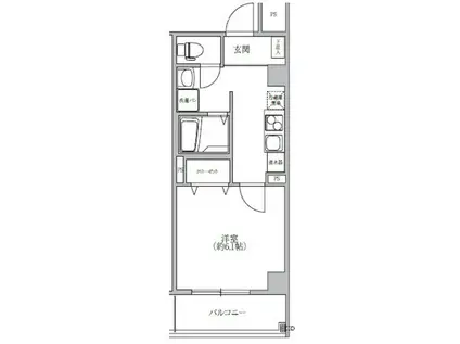 みおつくし杭全(1K/7階)の間取り写真