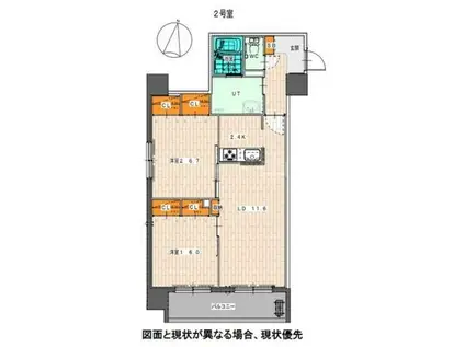 PARTIRE 桑園(2LDK/3階)の間取り写真