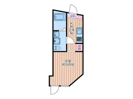 町屋PRIMECOURT(ワンルーム/1階)の間取り写真