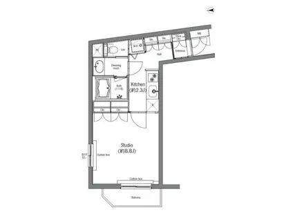 アーデン北沢(1K/2階)の間取り写真