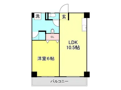 NEO HARIMAYA(1LDK/3階)の間取り写真