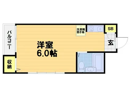 シャーメゾン真彩N50(2LDK/2階)の間取り写真