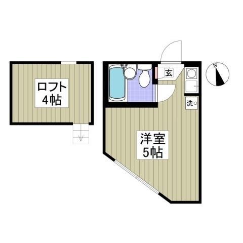 RIX上星川I(ワンルーム/1階)の間取り写真