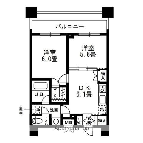 レジディア錦糸町(1K/11階)の間取り写真