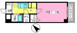 シャトレTOKIE(1K/2階)の間取り写真