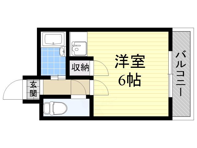 シャルマンフジ住吉壱番館(ワンルーム/3階)の間取り写真