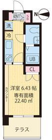 ビイルーム吉祥寺(1K/1階)の間取り写真